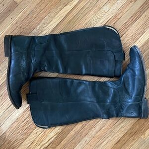 Frye Paige Tall Boots in Black, Size 7.5